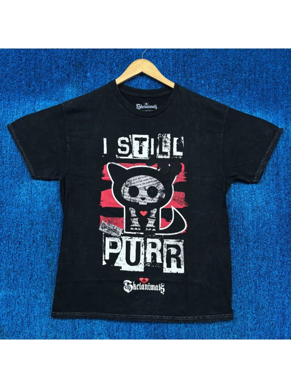 Kit The Cat I Still Purr Skelanimals Hasbro Plushies Tee L